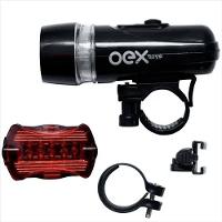 Kit Farol e Lanterna Move para Bike KM10 Preto Oex Move/Home - 1
