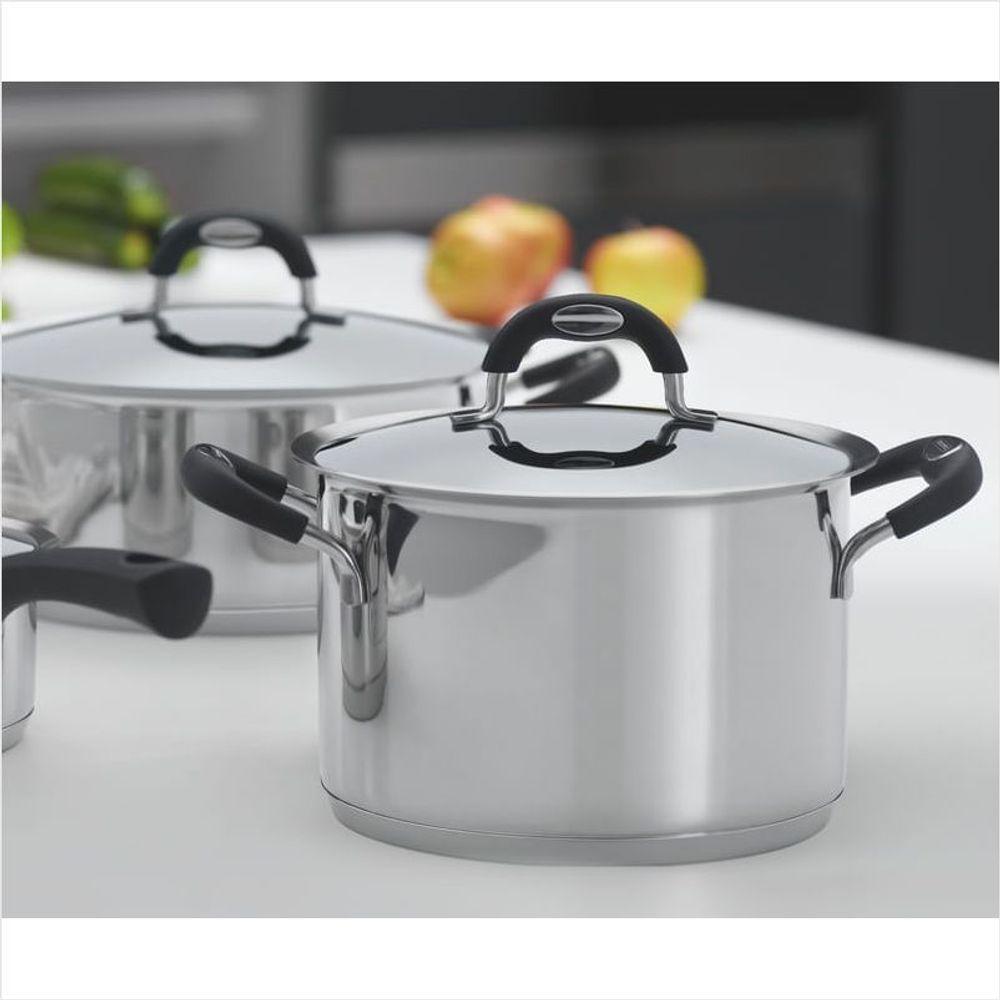 Caldeirao Aço Inox Com Alças Tramontina 24cm - 3