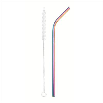 Jogo 1 Canudo Aço Inox +Escova Menina Tramontina