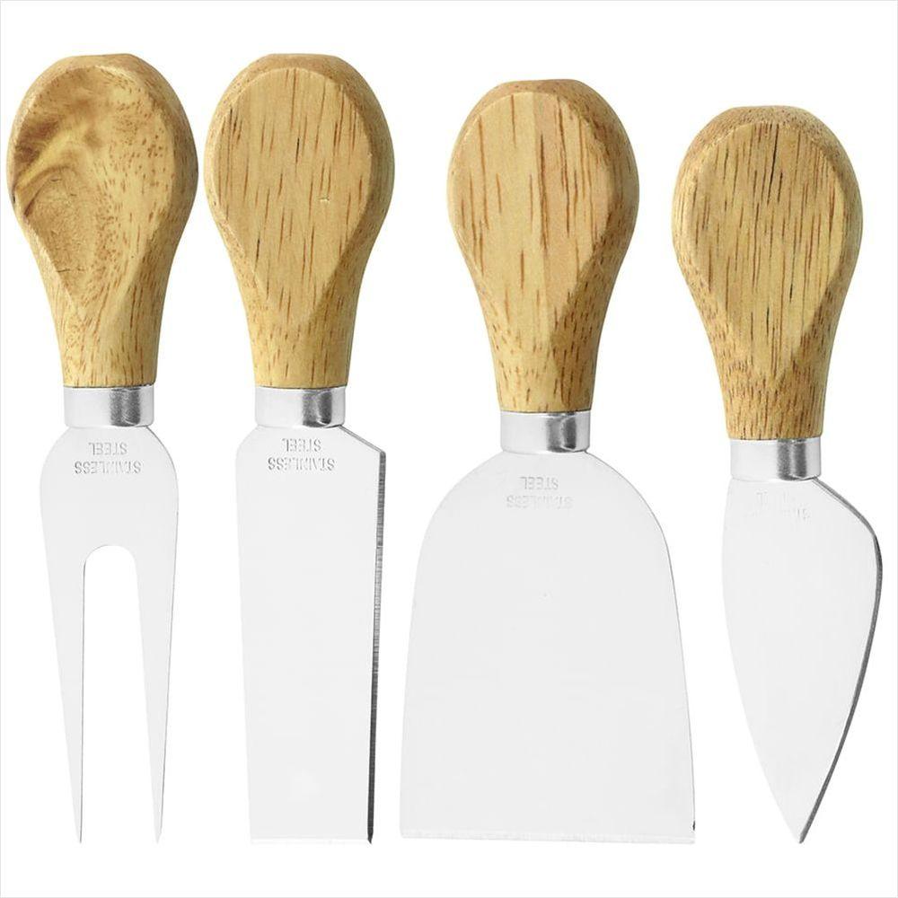 Jogo Facas Queijo 4 Peças Inox 22x19x3 cm - 1