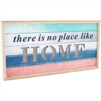 Placa Decorativa Color Com Led Mdf Afago 21x41x3cm