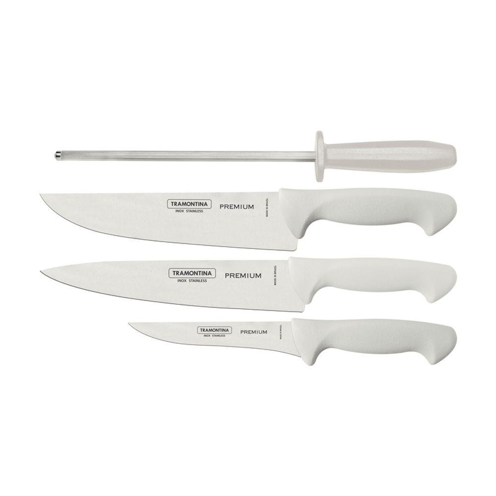 Jogo de Facas Churrasco Tramontina Inox com Cabo Polipropileno 4 Peças - 1