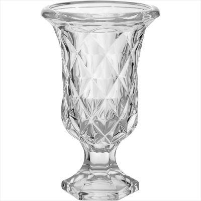 Vaso Ecológico Cristal Transparente Full Diamond 24X15X15cm