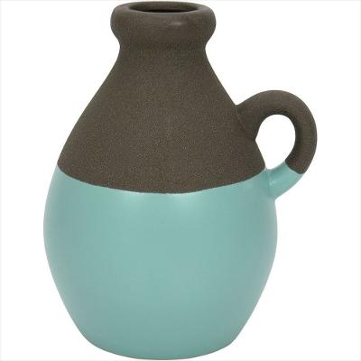Vaso de Cerâmica Azul Odin 20x14x16cm