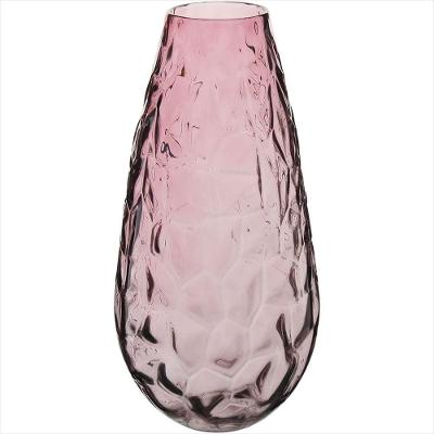 Vaso Vidro Rosa Orium 38x18x18cm