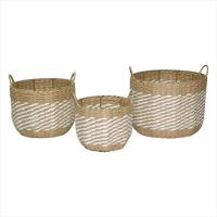 Cesta Fibra Natural Cangu 3 Peças - NH - 1