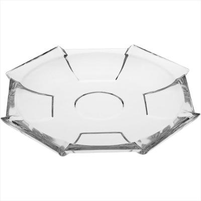 Centro Mesa Vidro Transparente 5x32x32cm Gs - GS