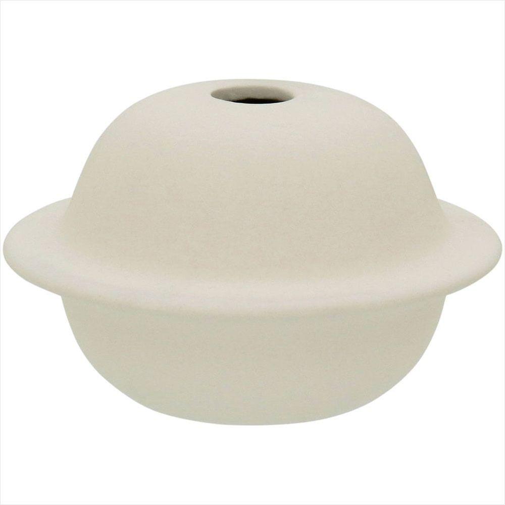 Vaso Cerâmica Branco Joana - NH - 1