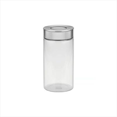Pote de Vidro Purezza com Tampa de Aço Inox 1,4 L Tramontina