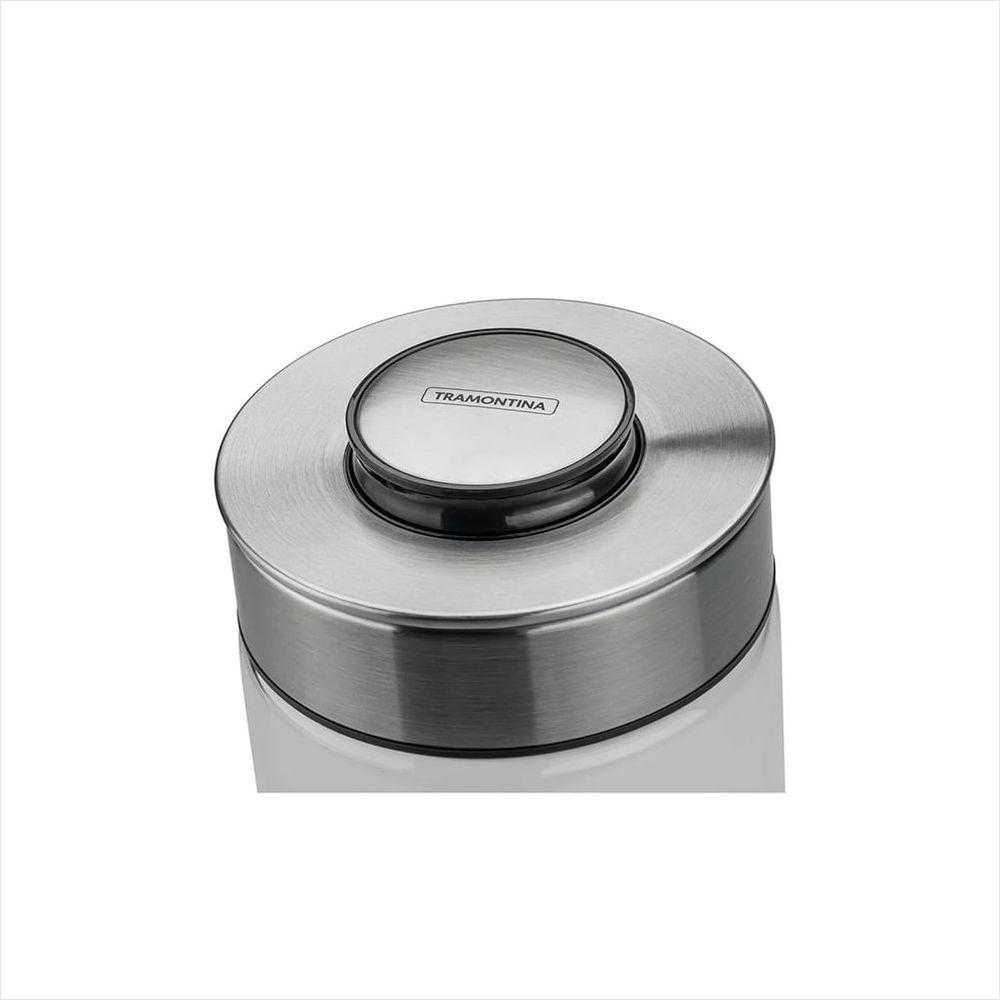 Pote Vidro Tp.Aço Inox 1,0L Purezza - 4