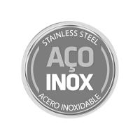 Caçarola Tramontina Professional Rasa Inox e Tampa Plana Detalhe Satinado 20cm 2,9L - 3