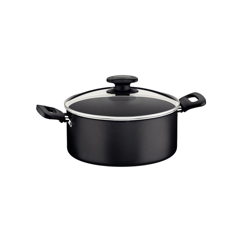 Caçarola Tramontina Loreto Antiaderente Alças Baquelite 20cm 2,8L Grafite - 1