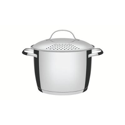 Espagueteira Tramontina Allegra Inox com Fundo Triplo 22cm 5,5L