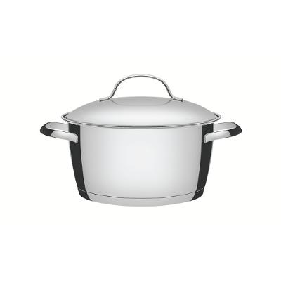 Caçarola Funda Tramontina Allegra Inox Fundo Triplo 24cm 5,7L