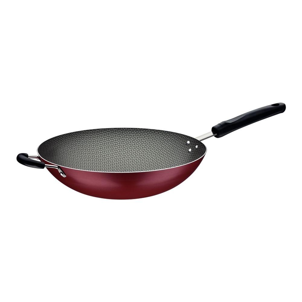 Wok Tramontina Loreto Antiaderente Cabo Baquelite Vermelha 32cm 4,4L - 1