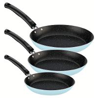 Jogo Frigideiras Tramontina Alumínio Azul 3 Peças - 1