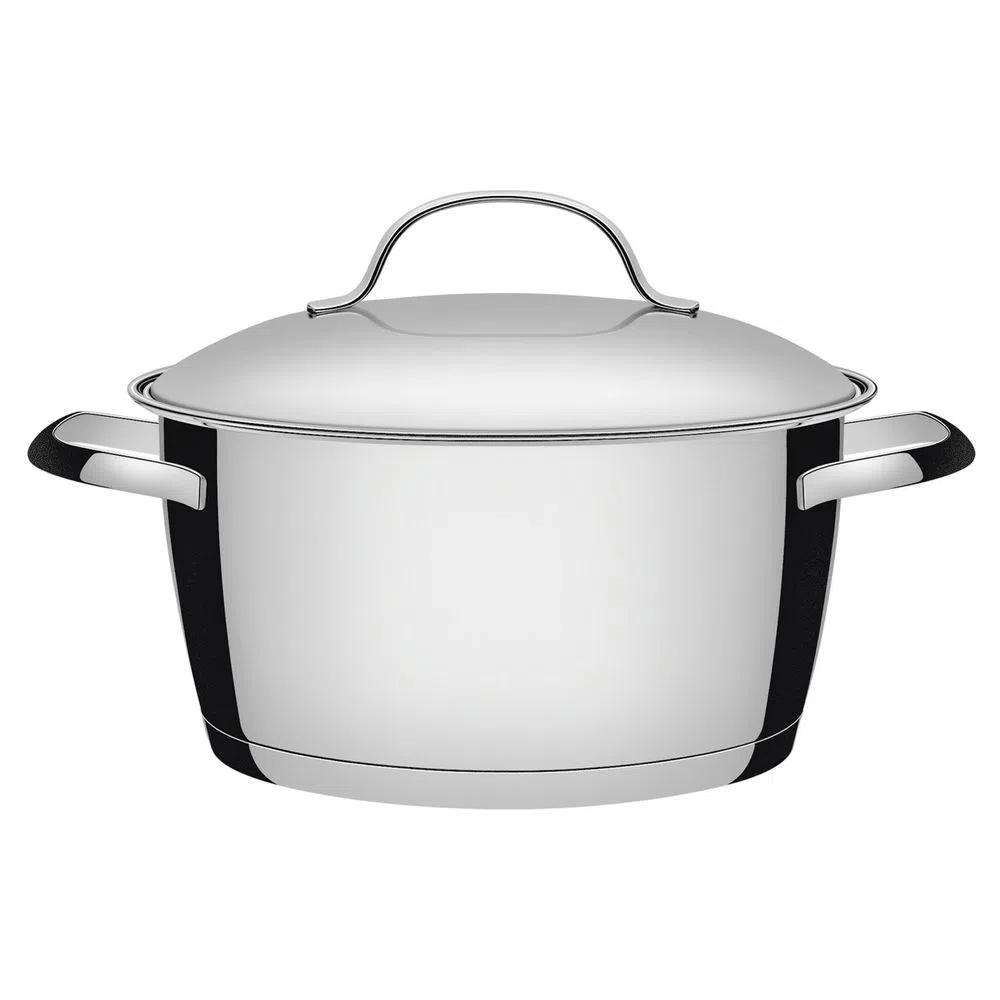 Caçarola Funda Tramontina Allegra Inox Fundo Triplo 20cm 3,1L - 3