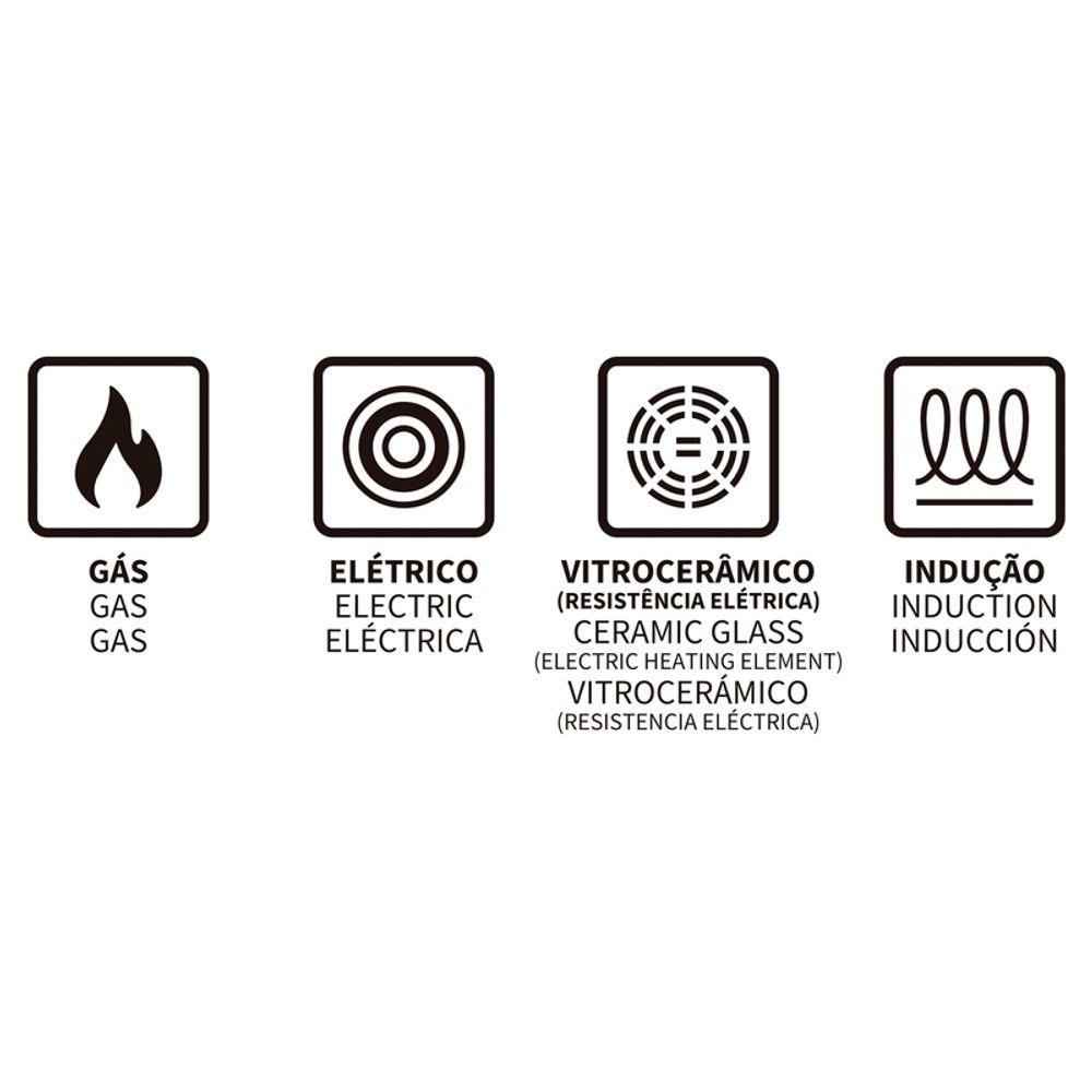 Caçarola Tramontina Lyon Forjado Antiaderente Preto com Tampa 26cm 4,6L - 3