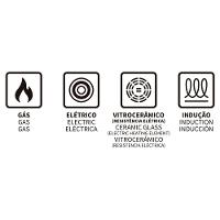 Caçarola Tramontina Lyon Forjado Antiaderente Preto com Tampa 26cm 4,6L