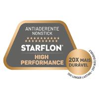 Caçarola Tramontina Lyon Forjado Antiaderente Preto com Tampa 26cm 4,6L - 5