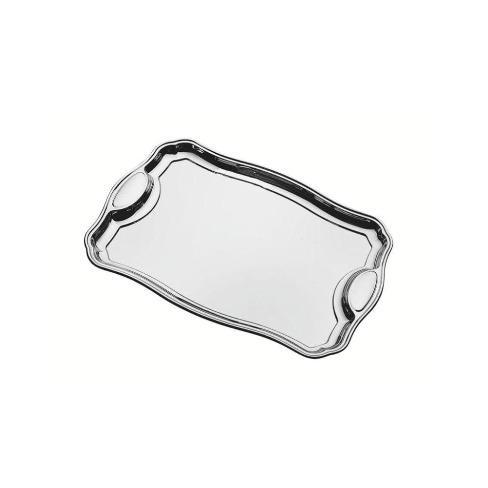 Bandeja Tramontina Classic Retangular em  Inox com Alças 42 x 29 cm - 1