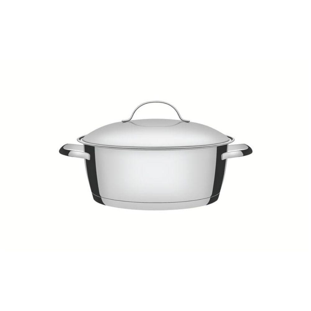 Caçarola Rasa Allegra Tramontina Inox Fundo Triplo 22cm 3,3 L - 1