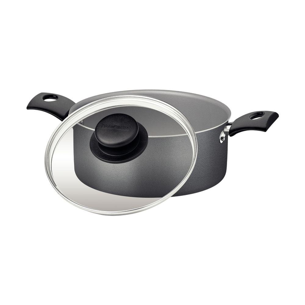 Caçarola Tramontina Turim Antiaderente Chumbo 22cm 3,7L - 4
