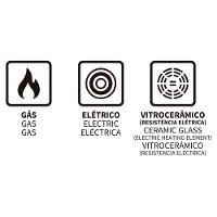 Caçarola Tramontina Turim Antiaderente Chumbo 22cm 3,7L - 7