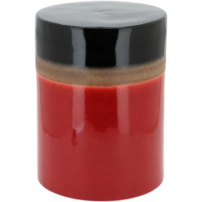 Banqueta Cerâmica Vermelho Home&Co Rebekah 44X33X33Cm