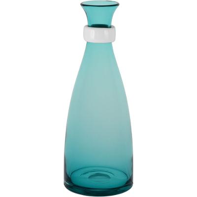 Garrafa Decorativa Vidro Azul Blume 33X13X13Cm