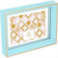 Porta-Retratos Plástico Azul 15x10 Home&Co Pasteur 23x17x4cm - 1