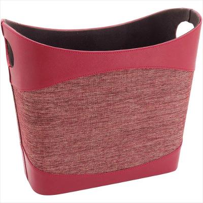 Sintético Vermelho Home&Co Mercurio Revisteiro 34X40X20cm