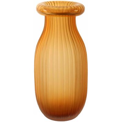 Garrafa Decorativa Vidro Ambar Serena 29X13X13Cm