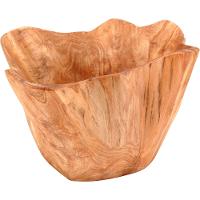 Centro Mesa Madeira Natural Wood 17X37X32Cm - 1