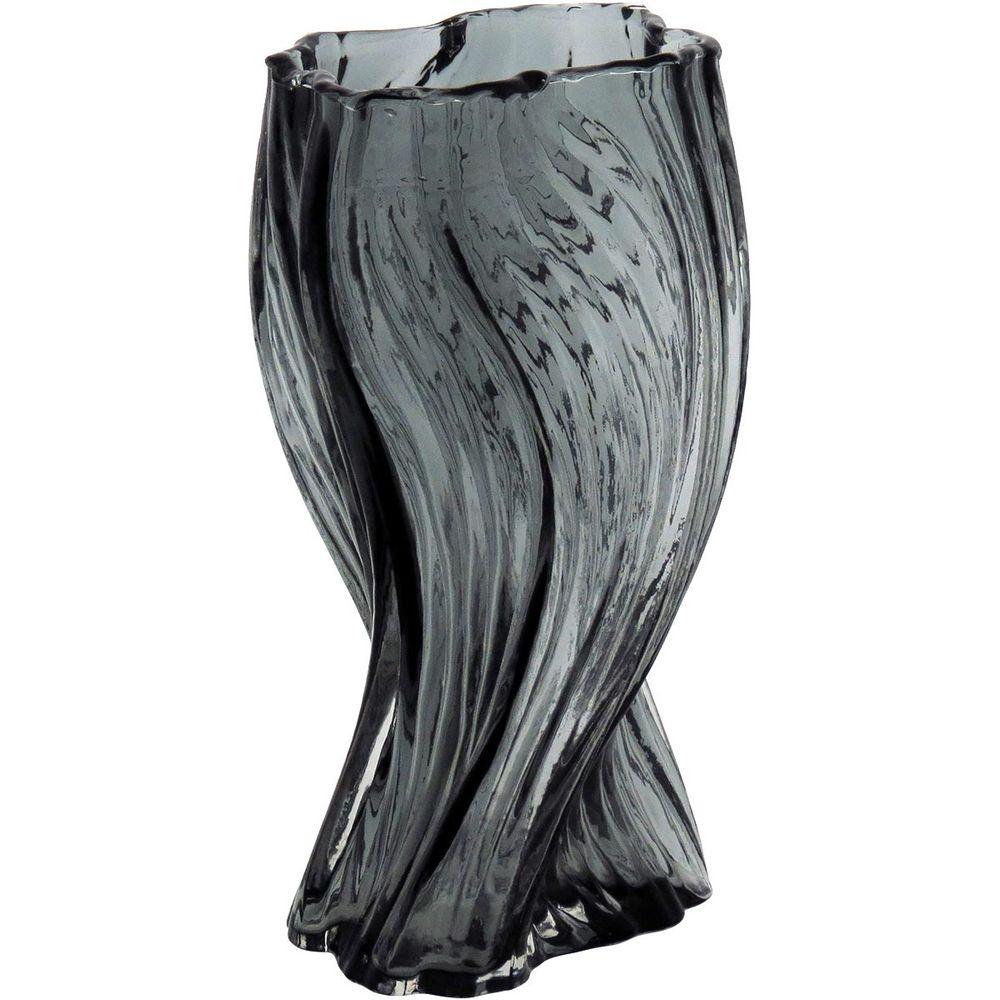 Vaso Vidro Cinza 25 x 15 x 14 cm - 4