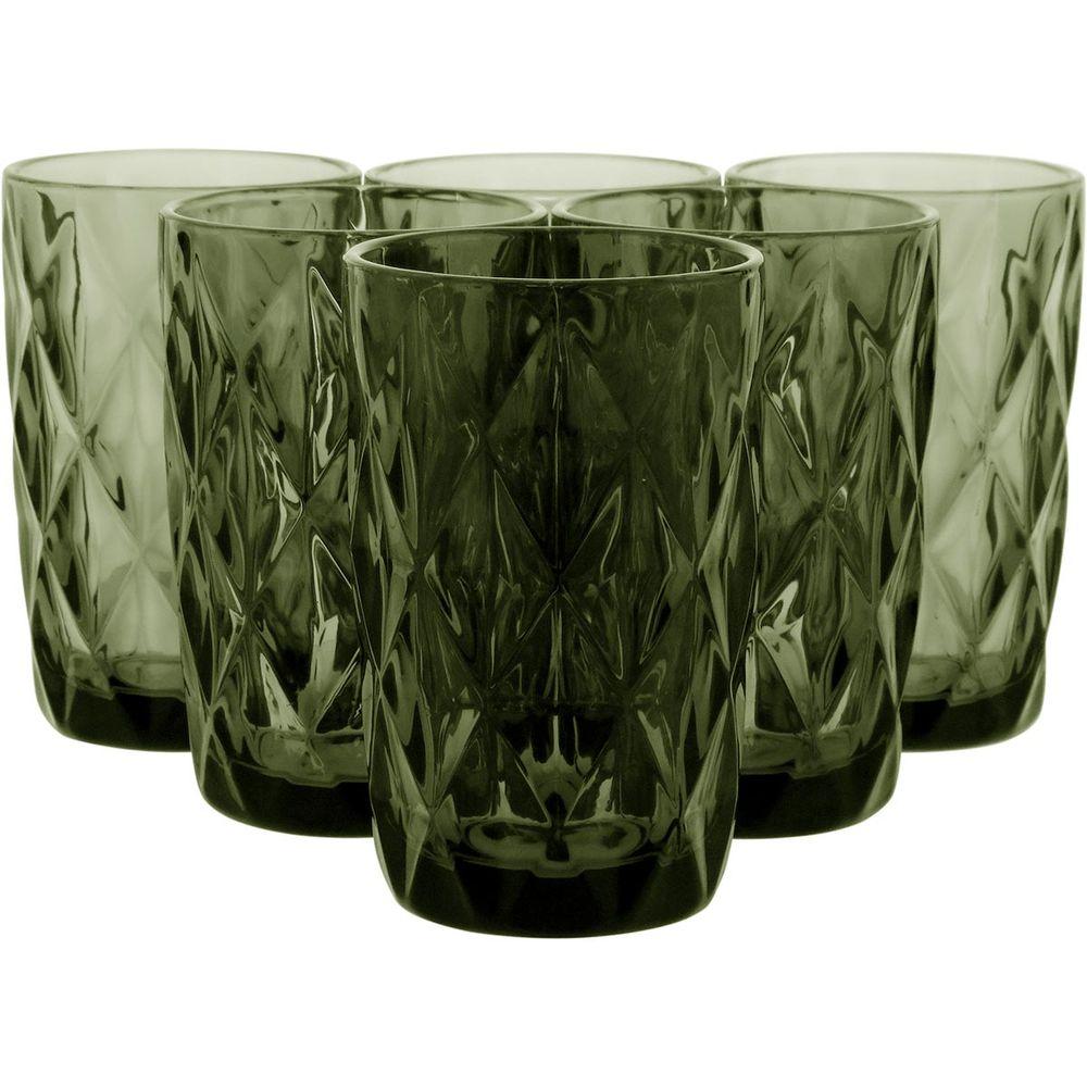 Copo Long Drink Vidro Verde 370 ml 6 Peças - 3