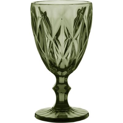Taça Água Vidro Verde 320 ml 6 Peças