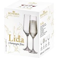 Taça Champanhe Bohemia Lida Cristal 220 ml 6 Peças - 2