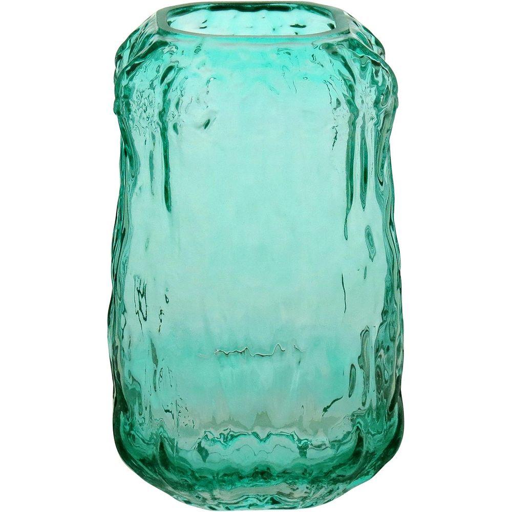 Vaso Vidro Verde 22 x 13 x 13 cm - 1