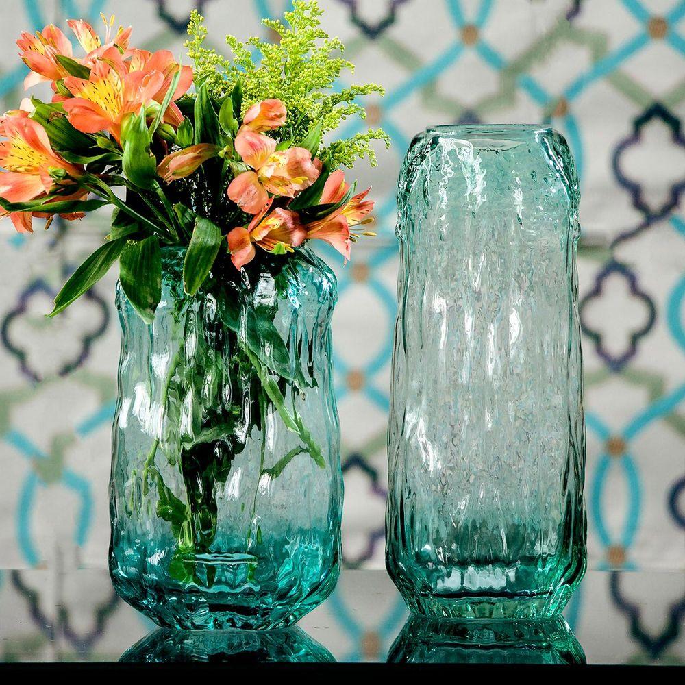 Vaso Vidro Verde 22 x 13 x 13 cm - 5