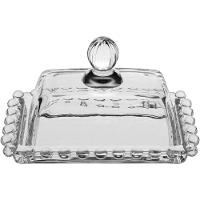 Manteigueira Vidro 8 x 14 x 9 cm Transparente - 1