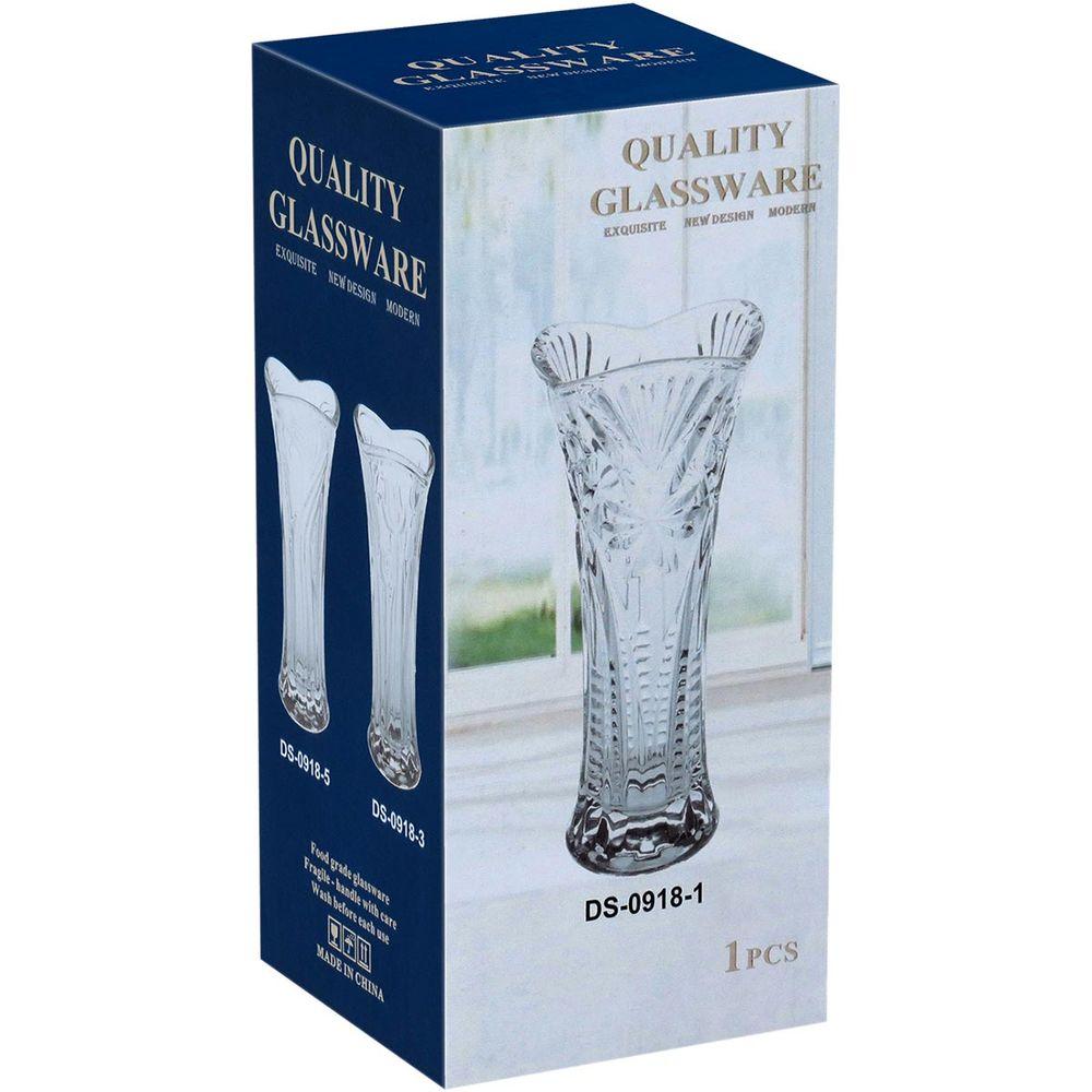 Vaso Vidro Transparente 18 x 8 x 8 cm - 6