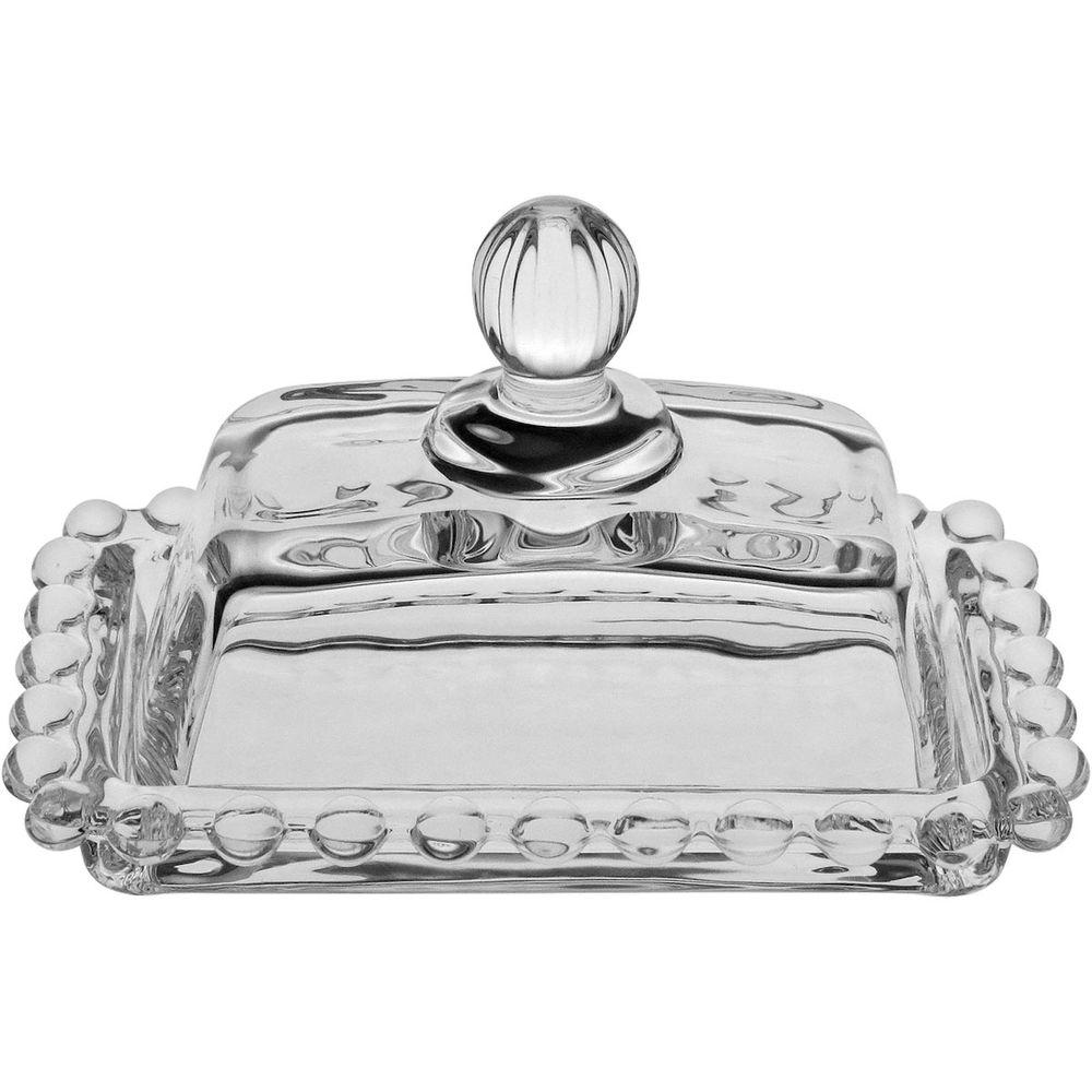 Manteigueira Vidro 7 x 11 x 7 cm Transparente - 1