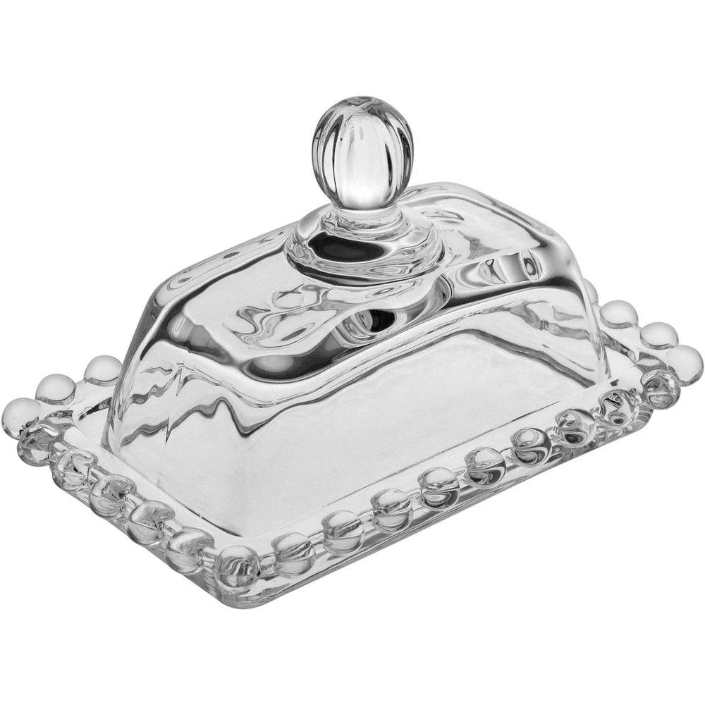 Manteigueira Vidro 7 x 11 x 7 cm Transparente - 2