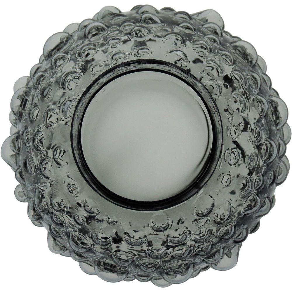 Vaso Vidro Cinza 18 x 16 x 16 cm - 4