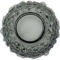 Vaso Vidro Cinza 18 x 16 x 16 cm