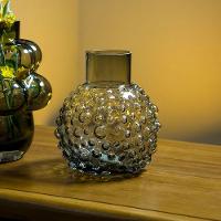 Vaso Vidro Cinza 18 x 16 x 16 cm - 5