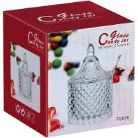 Potiche Vidro Transparente 10 x 6 x 6 cm