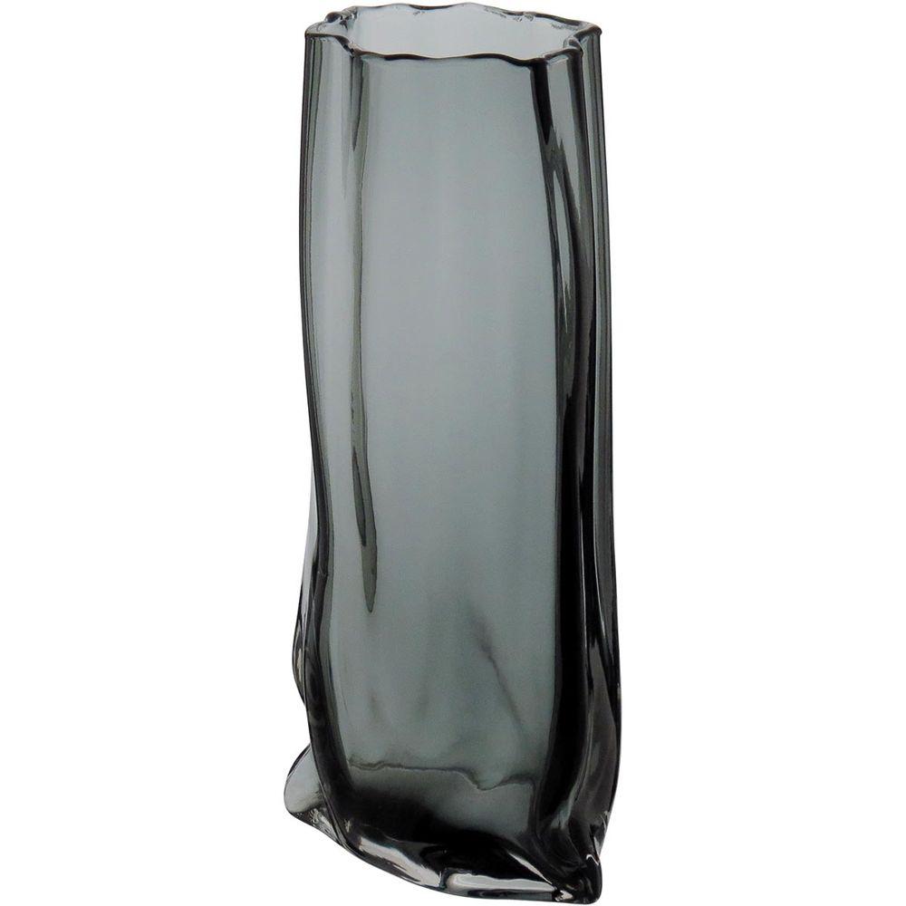 Vaso Vidro Cinza 30 x 15 x 10 cm - 2