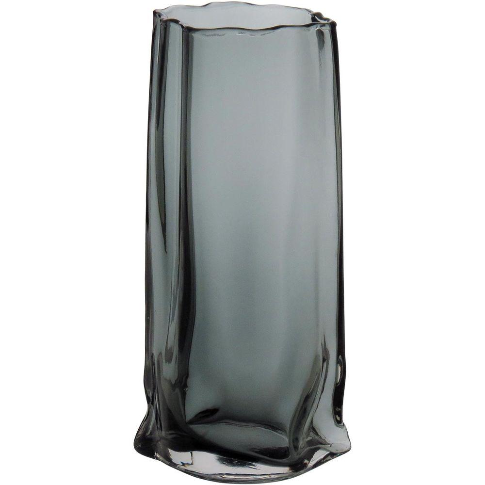 Vaso Vidro Cinza 30 x 15 x 10 cm - 5